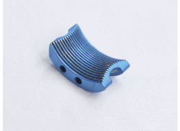 grooved light blue trigger shoe, aluminum great shape