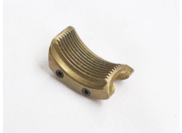 Wide brass trigger shoe, from Chameleon kit, great shape, extra screw hole