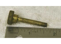 Lapco Taso Nelson back valve body thumbscrew, 10x32, 1.608 inches in length, brass tarnished good shape (one)