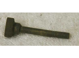 Lapco Taso Nelson back valve body thumbscrew, 10x32, ~1.81 inches in length, brass tarnished used shape, dirty (one)