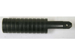 Line SI Skirmish pump handle in good shape, black painted pvc, id=1.02
