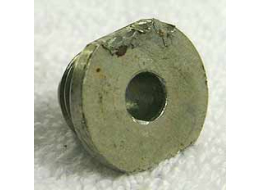 Classic valve retaining screw, used shape with wrench marks