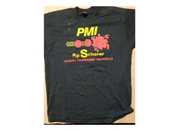PMI RPS black shirt logo on front Size large.