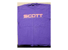 Scott Purple Shirt - Scott Logo on front Size Large 
