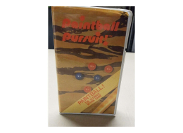 Paintball pursuit - VHS Game