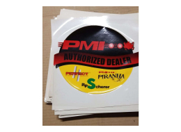 PMI dealer stickers
