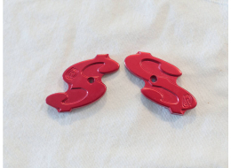 red hybrid Timmy eye covers. Unused, not sure which model these fit.