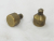 Lapco valve securing thumbscrew set of two, small (6x32 Thread), brass with wear 2x screws