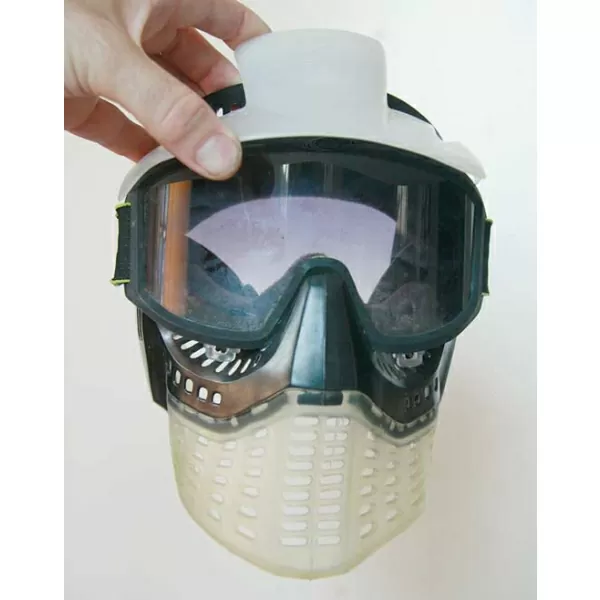 JT Alpha Elite mask, needs new lens to be usable, clear parts