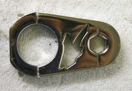 Kapp drop zone V2 front bracket, without bar or asa, in chrome in decent shape, used, some chrome flaking