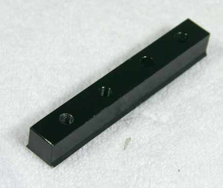 Air America black polished bottom 3.25 inch rail bar drop, one front set screw, decent shape