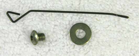 F1 F2 steel detent, screw and washer, new, one included