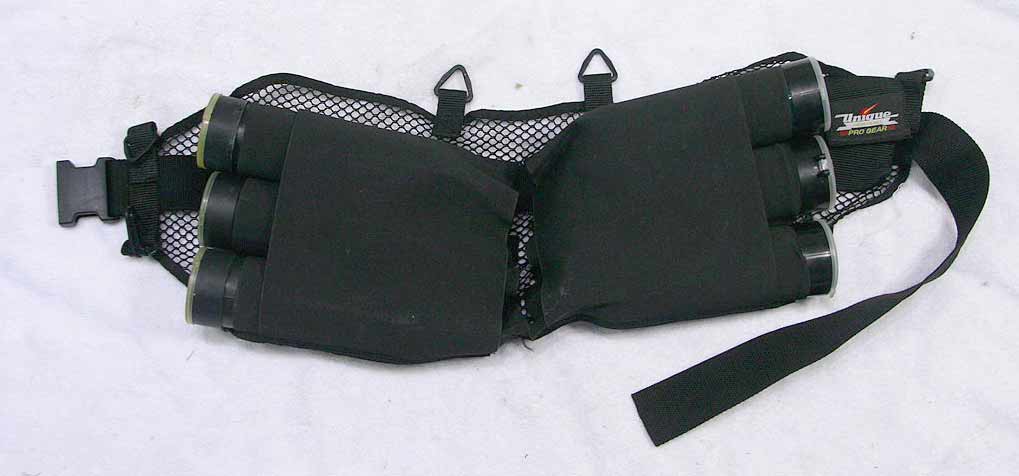 Unique Sporting harness, all elastic, missing buckle. Great shape.