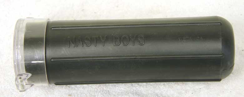 Used Nasty Boys tube, standard 100rd size with removable lid