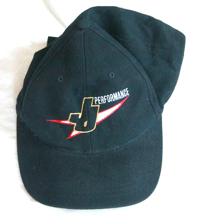 J and J Performance hat, good shape, coming unstitched on back, see pics
