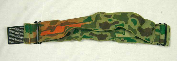 Stained JT camo goggle strap from whipper snappers.
