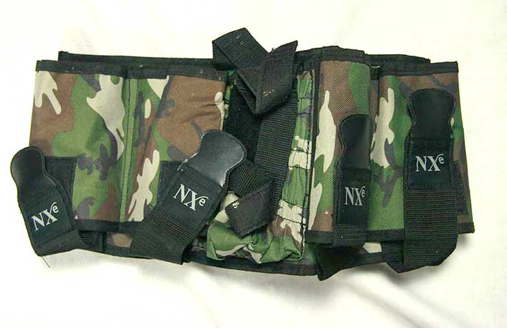 Nxe 4V + 1V camo pack, good shape, with elastic waist strap but feels low quality