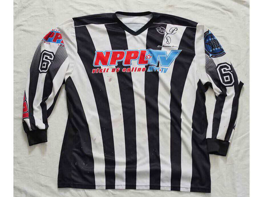 Stainled XXL NPPL Ref Jersey, good shape besides stains