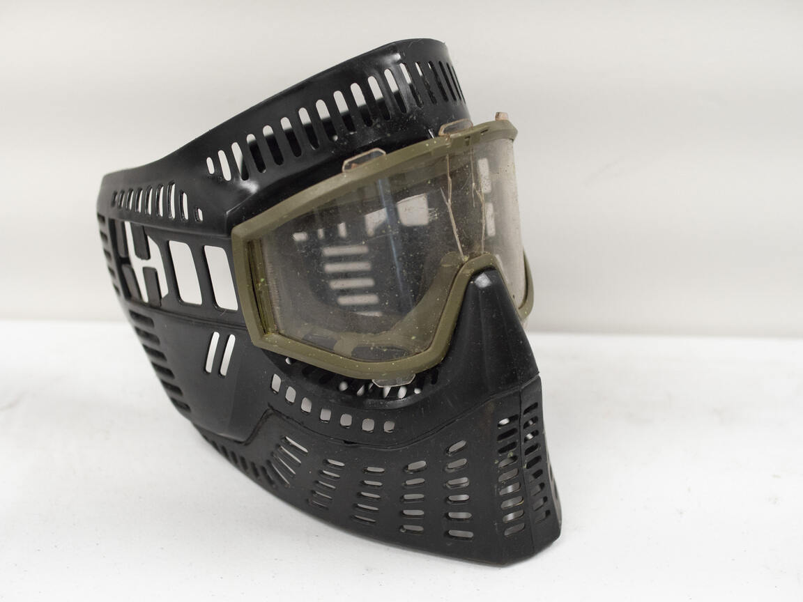 JT X Fire mask, bad shape, see photos, no strap