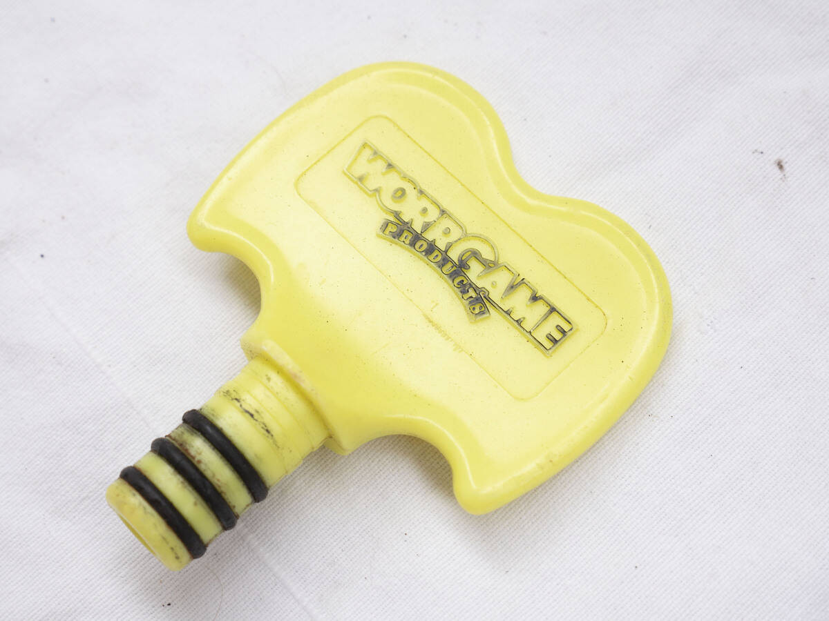 Yellow WorrGame Products Barrel plug, used
