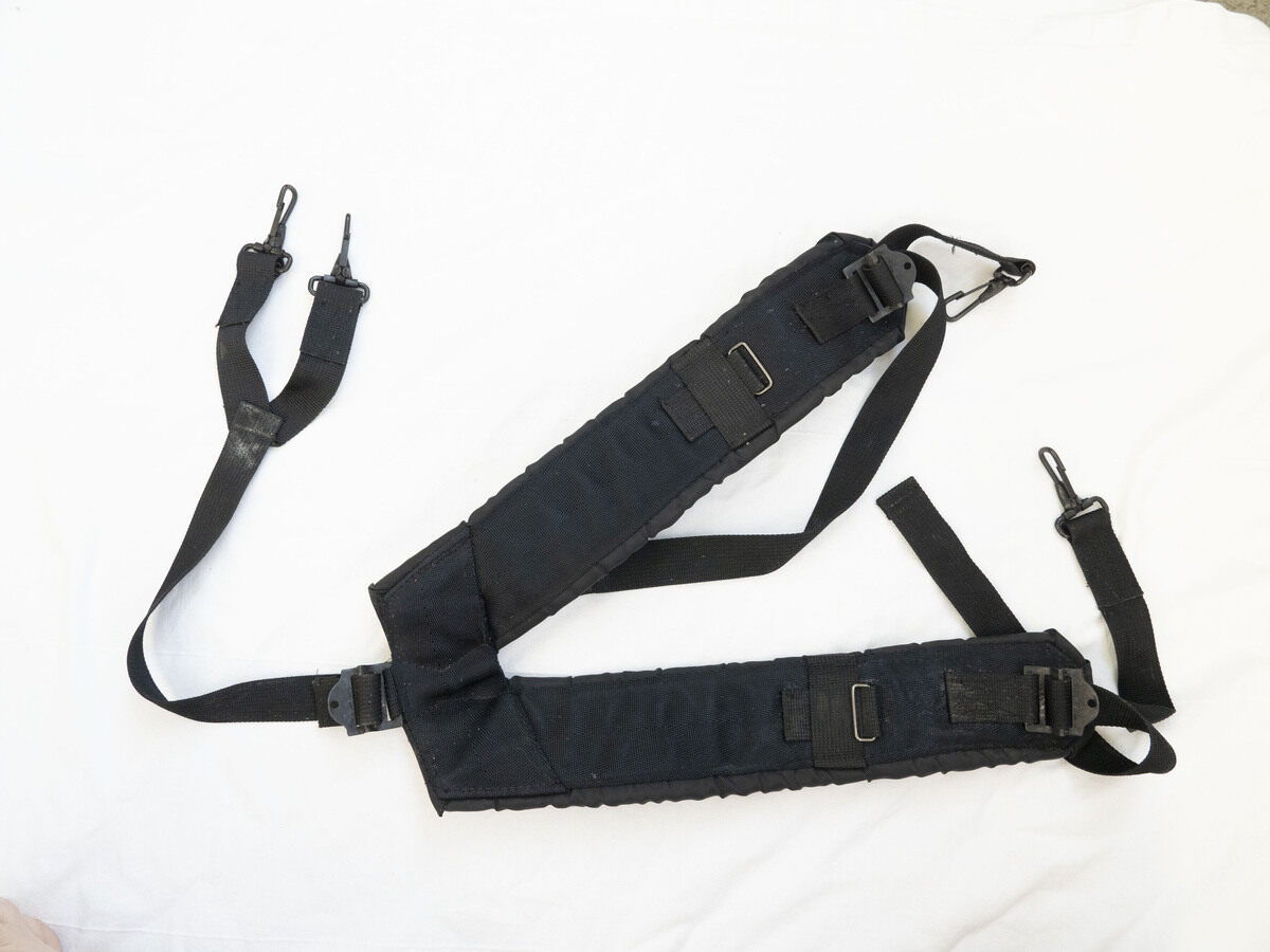 Black suspenders, see photos