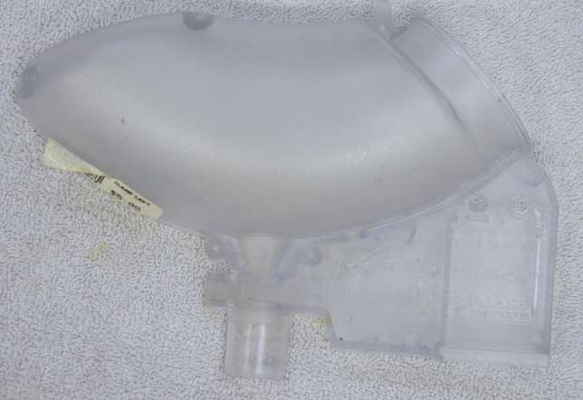 New left (driver) side shell (switch side) clear post be hard shell 