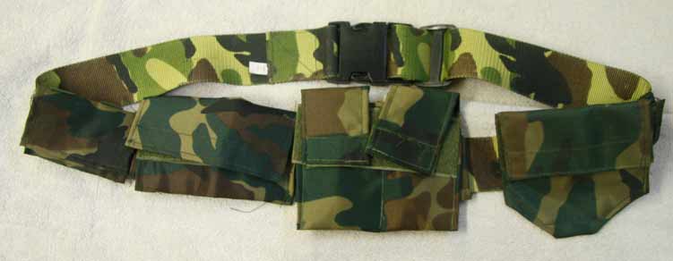 misc utility belt, with pouches, large or x-large, can be adjusted down, good shape