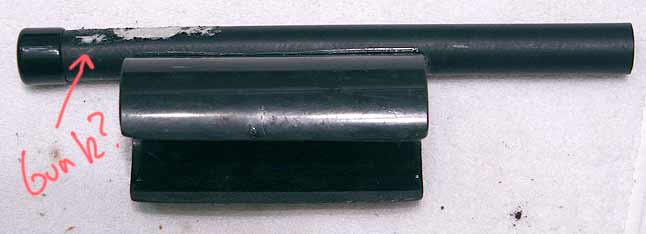 7oz or 13 ci tank squeegie holder used, no crack has gunk on shaft