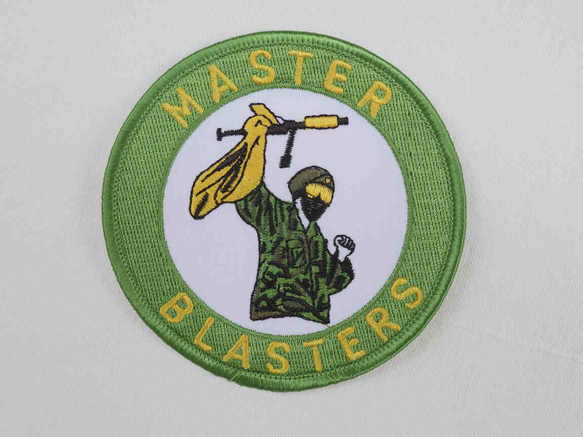 Master Blaster Team Patch, new, 3.5x3.5 inch