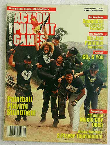 APG September '89 in Fair shape, dog eared corners and bend/crease on lower right of cover, wear on spine.