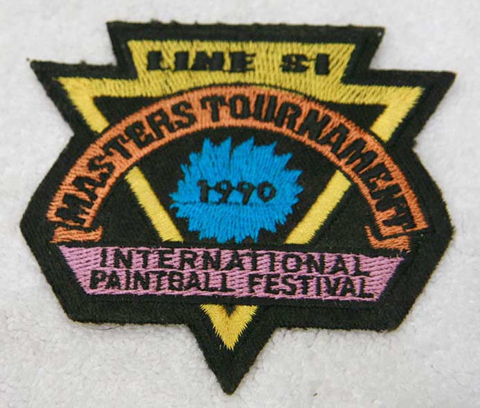 1990 Line Si Master tournament international paintball festival patch, used good shape.