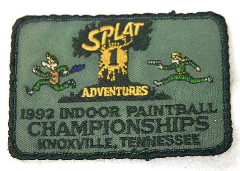 Splat 1 Indoor Championships 1992, TN patch, used shape.