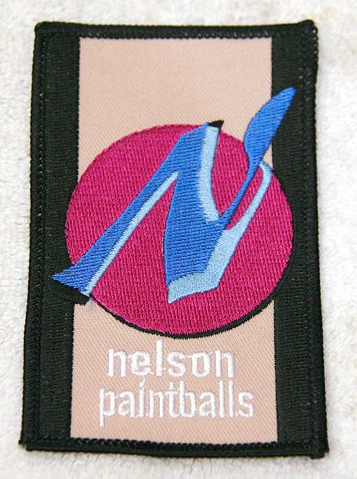 Nelson Paintball Patch, newer style, great, new shape