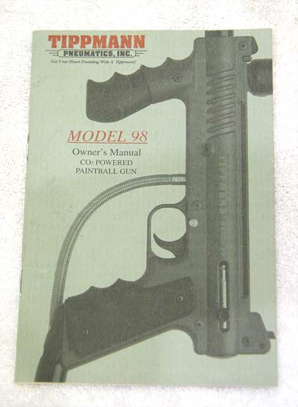 Tippmann Model 98 manual. Used shape