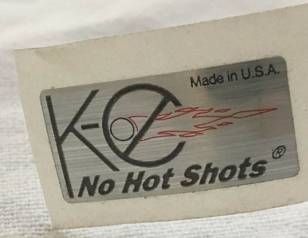 K-C No Hot Shots Reg Sticker - new