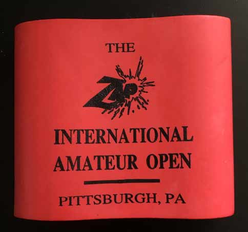 Zap International Amateur Open Red Beer Koozie - 96?