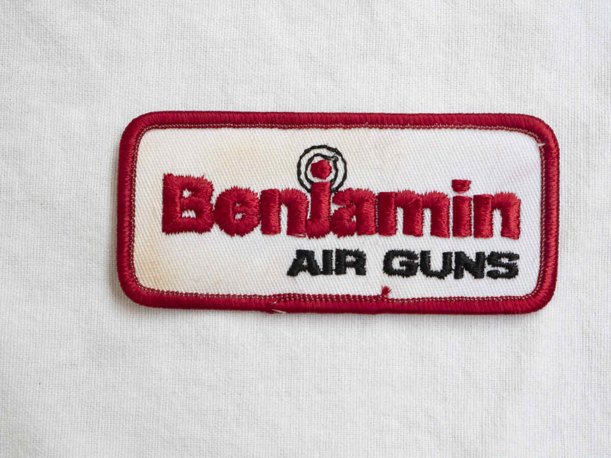 Classic Benjamin Airguns patch, stained
