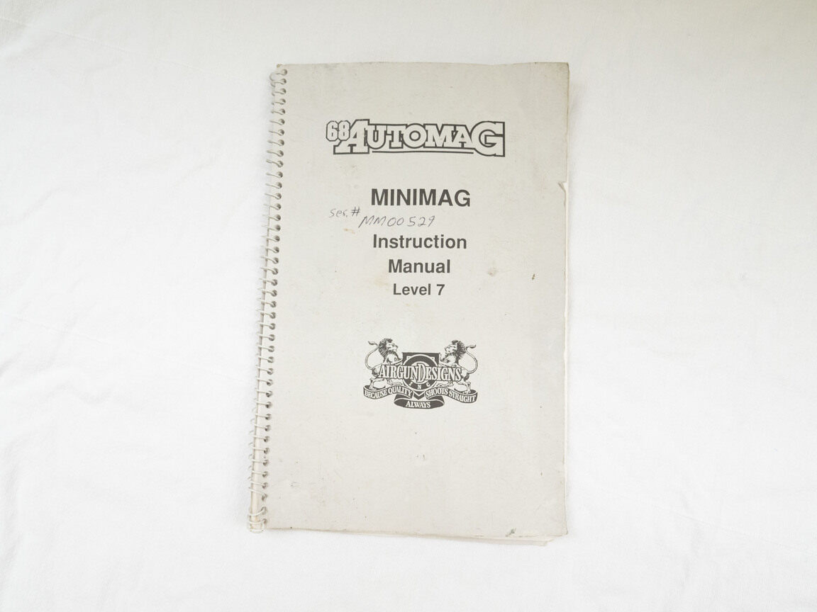 Automag Minimag Manual with notes written in