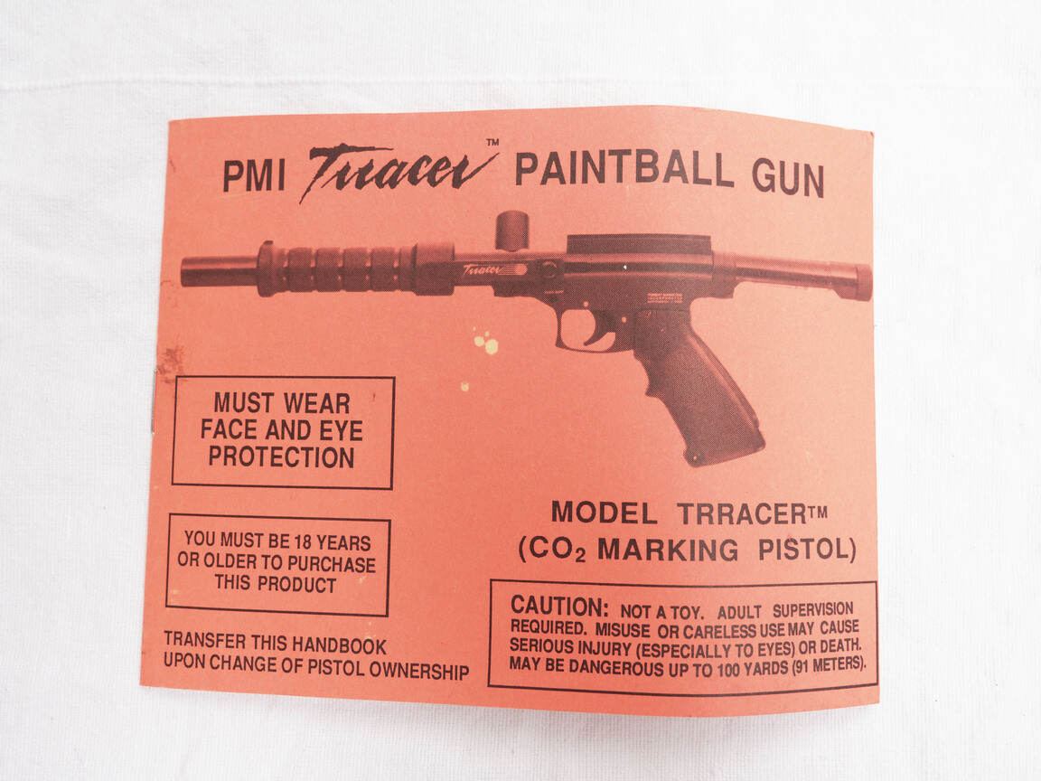 PMI Trracer manual, some stains, mostly looks good
