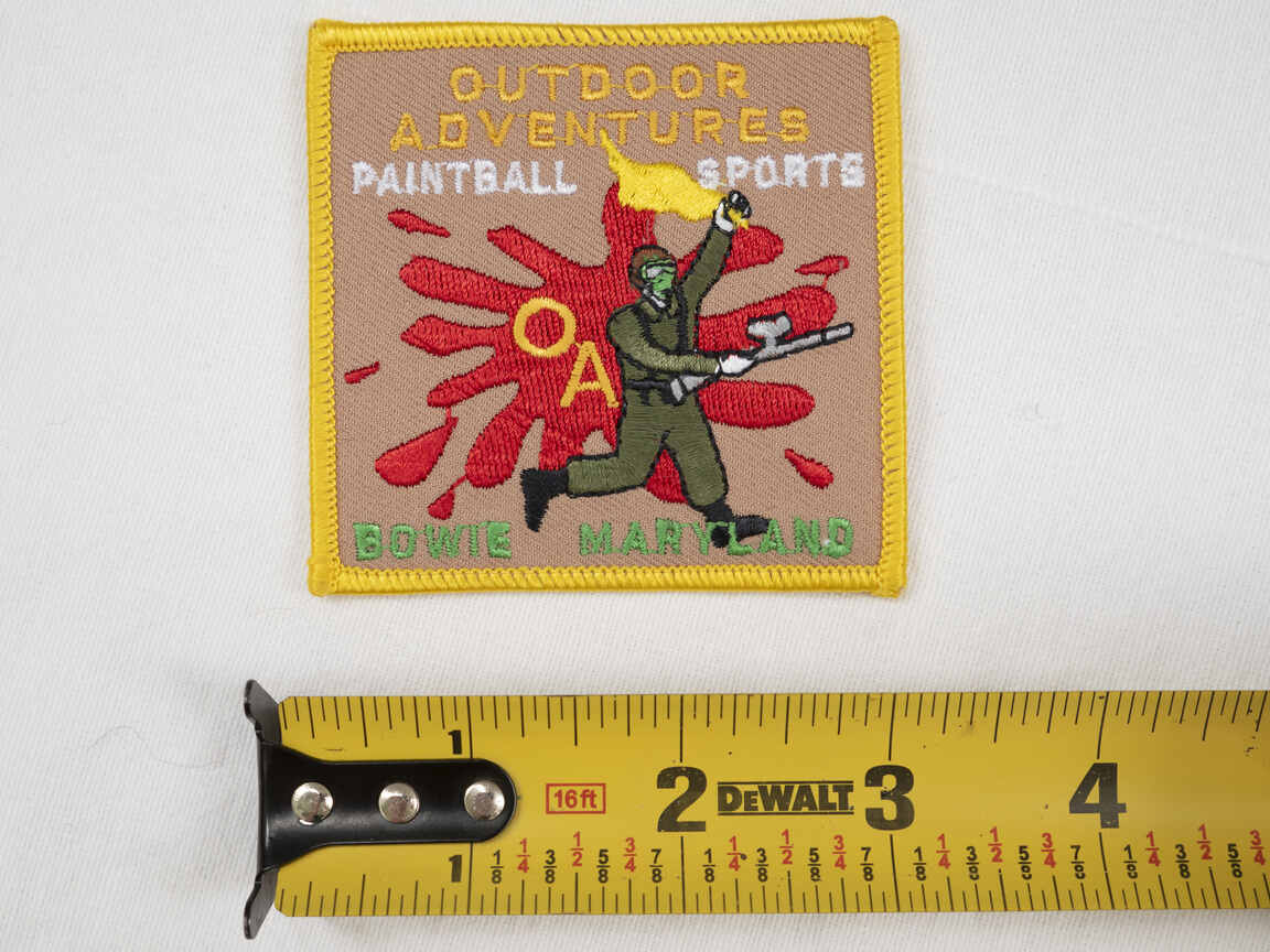 Outdoor Adventures Paintball Sports Patch, Bowie Maryland