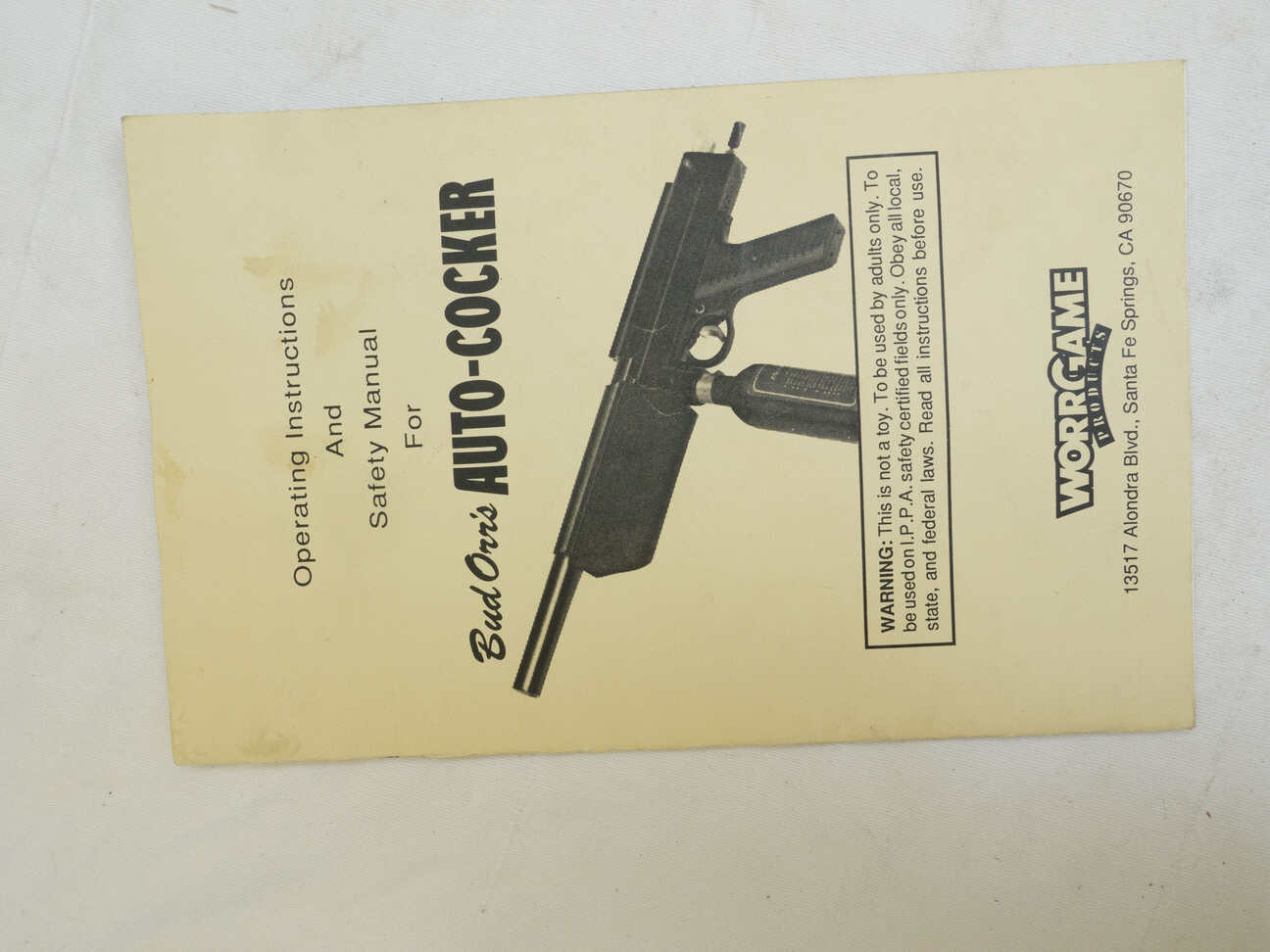 Vintage WGP Autococker manual. Used, good shape