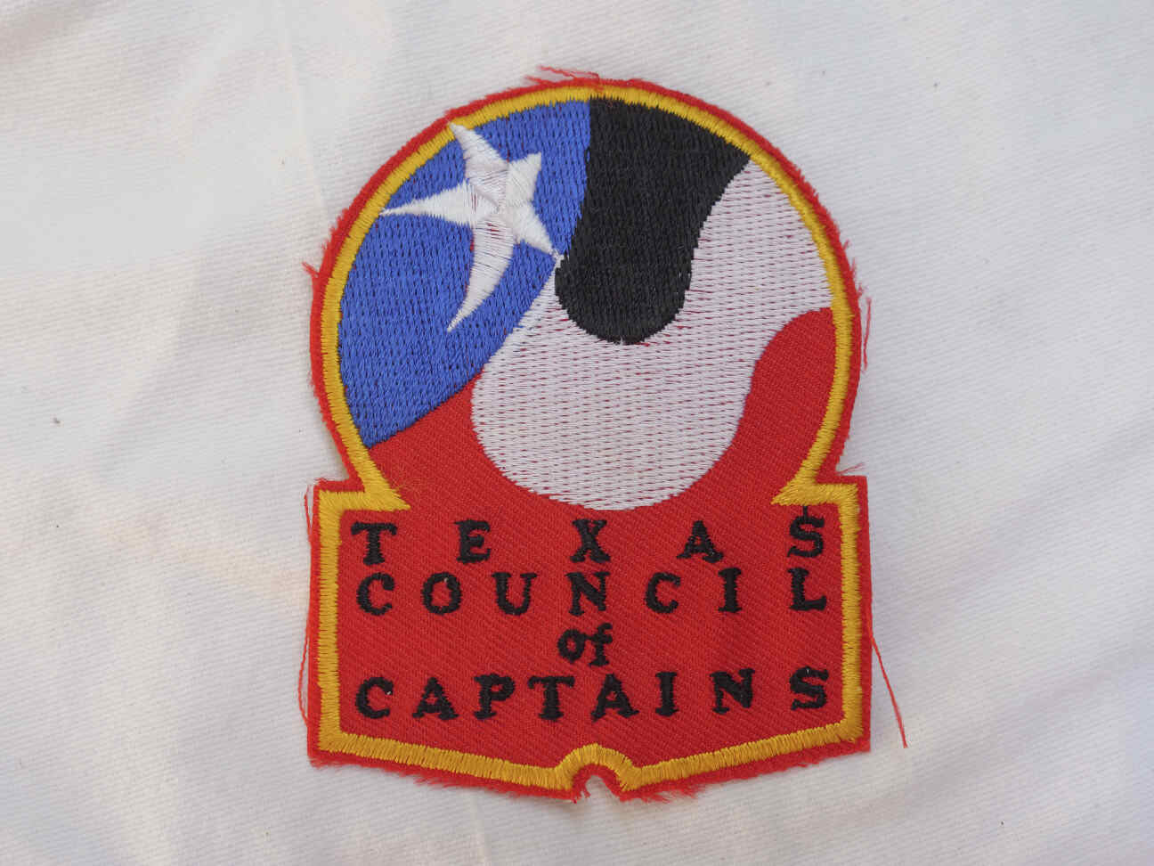 Texas Council of Captains patch, unused some fraying
