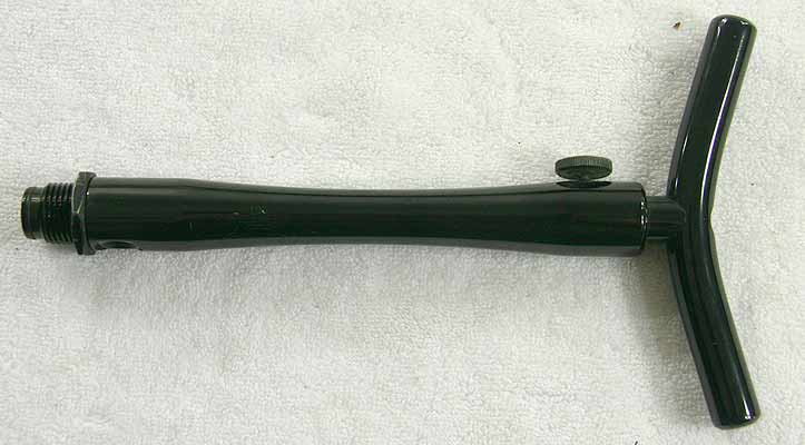 nice shape Asa air thru T-stock, thumb screw FROZEN so NOT adjustable