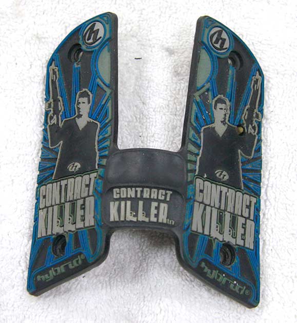 Blue Contract Killer Scarface 45 grips, used shape