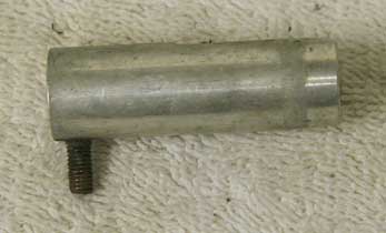 Stock Z bolt, used shape, raw aluminum