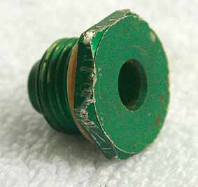 Used lapco valve retaining screw in green, used bad shape