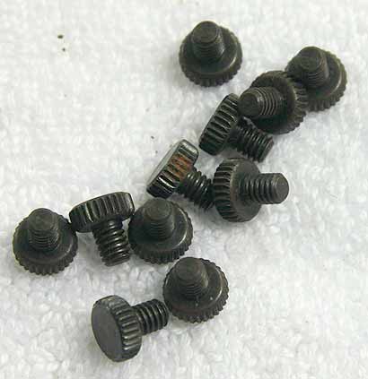 small steel taso valve body thumb screws, new but has light surface rust, see pics, one included
