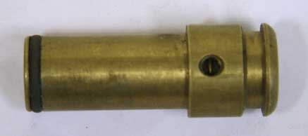 decent shape brass kingman hammer bolt bore drop oring is melting elngth=2.235