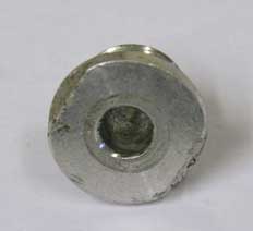 bad shape raw aluminum standard valve retaining screw 