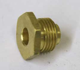 New shape Trracer valve retatining screw in brass, larger than standard id=.30, thread=20